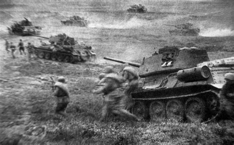 Soviet offensive during the Battle of Kursk, the largest tank battle in the history of war ...