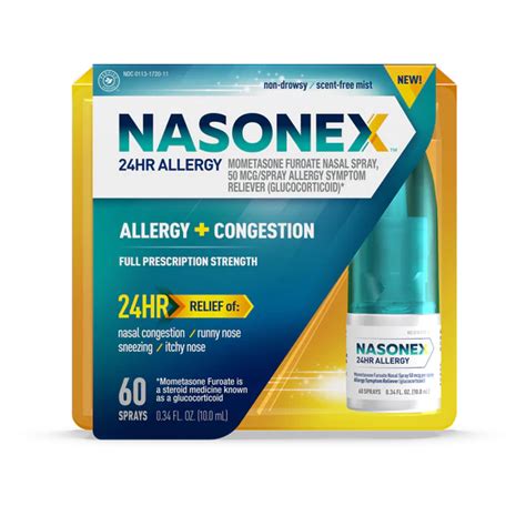 Nasonex 24HR Allergy Relief Nasal Spray, Non-Drowsy Allergy Medicine