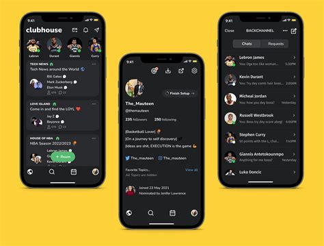 CLUBHOUSE APP DESIGN :: Behance