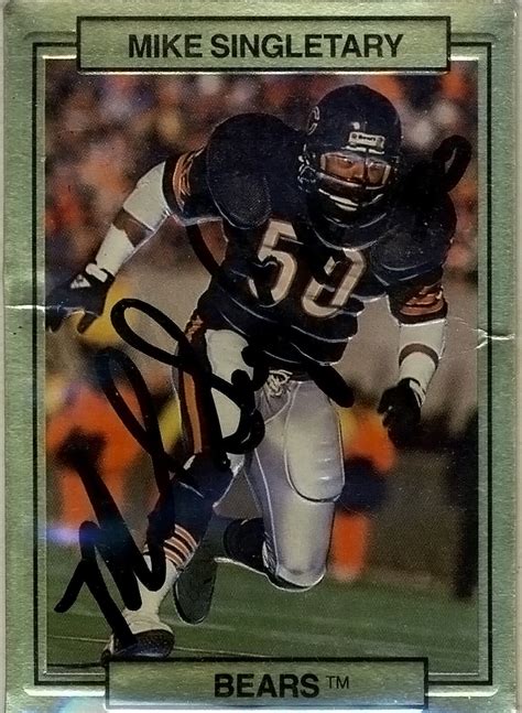 Singletary, Mike | The Football Autograph Encyclopedia