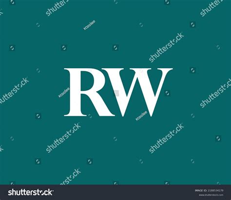 Rw Logo Design Vector Template Stock Vector (Royalty Free) 2188534179 ...