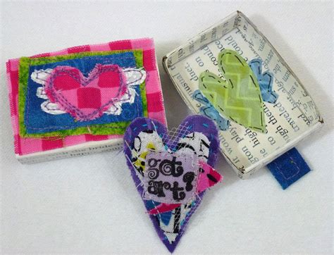 365 Sewn Hearts: Matchbox Art