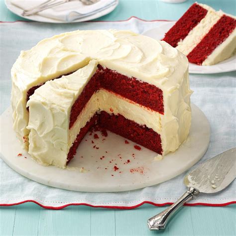 Cheesecake Layered Red Velvet Cake Recipe | Taste of Home