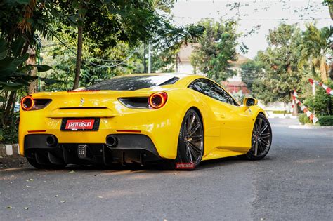 Customized Yellow Ferrari 488 Wearing Forged VPS Vossen Rims — CARiD ...