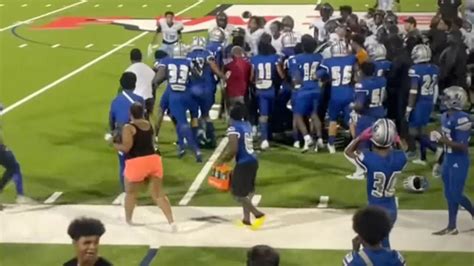 NFL Texas high school football fight video, every player ejected in ...