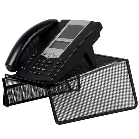 Jastek Black Mesh Phone Stand for Desk Telephone