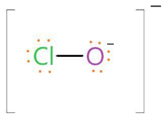 Hypochlorite ion (ClO-) lewis dot structure, molecular geometry, hybridization | Molecular ...