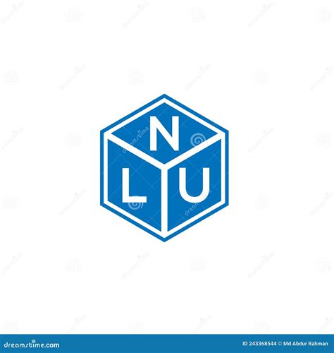 NLU Letter Logo Design on Black Background. NLU Creative Initials Letter Logo Concept Stock ...