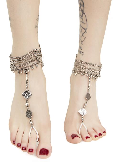 Paradisia Silver Ankle Chains | Ankle chain, Ankle bracelets, Ankle