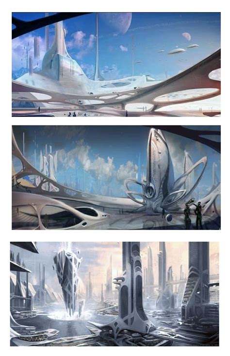 Futuristic Architecture Concept Drawings