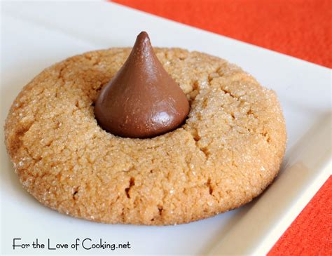 Peanut Butter Chocolate Kiss Cookies | For the Love of Cooking