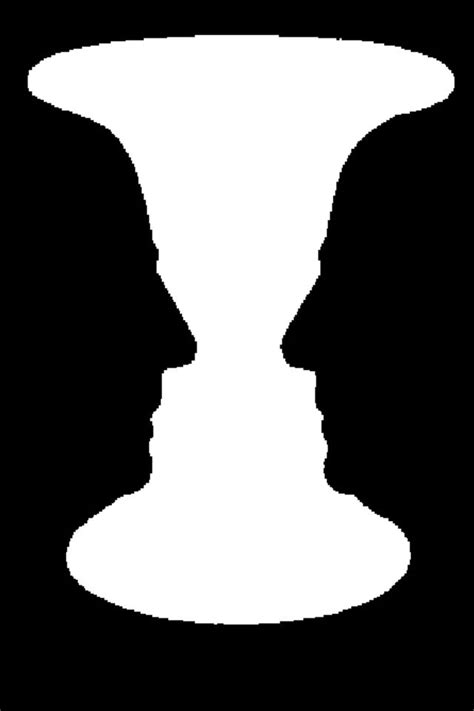 Optical Illusion: a goblet or two faces? | Face optical illusion ...