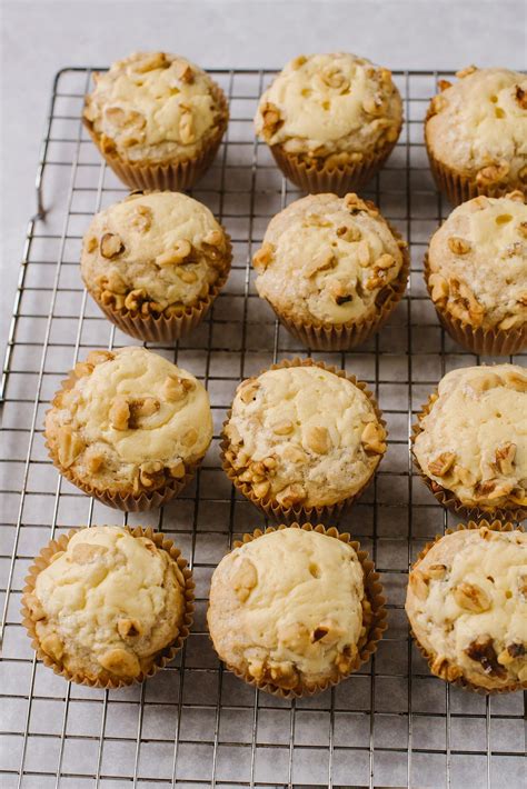 Banana Cream Cheese Muffins | Baked Bree