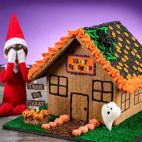 Build a Spooky Halloween Gingerbread House | The Elf on the Shelf