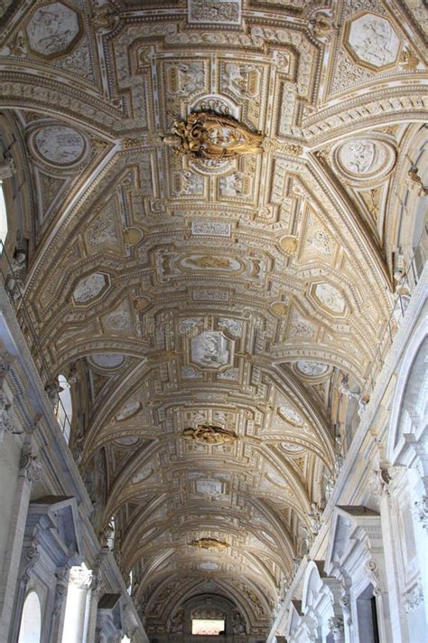 Ceiling Arch in the Papal Apostolic Palace in Vatican City. Editorial ...