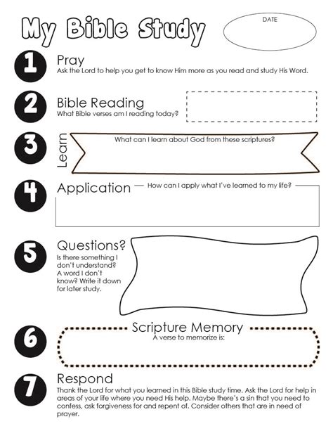 Bible Study Guide For Kids FREE Printable | Wildly Anchored