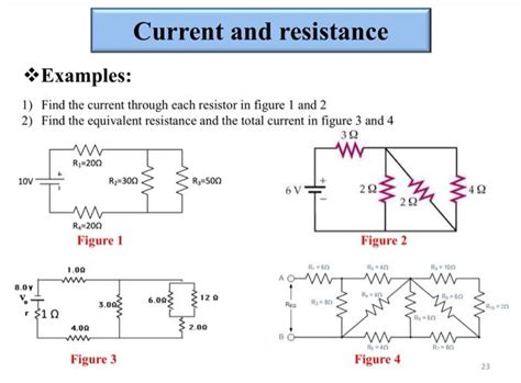 Solved Current and resistance *Examples: 1) Find the current | Chegg.com