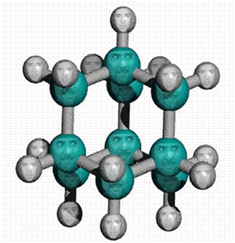 Nic Cage as Everyone: Nic Cage as Adamantane Molecule