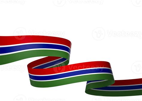 The Gambia flag element design national independence day banner ribbon png 38247517 PNG