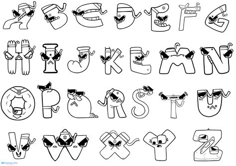 Alphabet Lore Coloring Pages A-Z in 2023 | Coloring pages, Alphabet ...