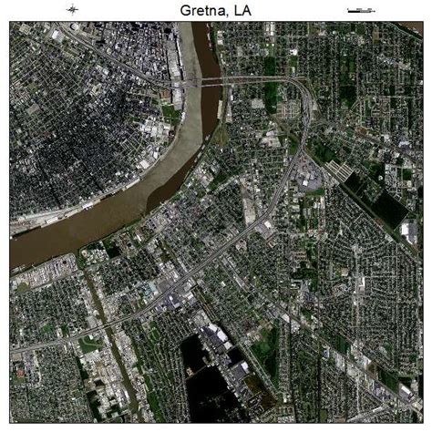 Aerial Photography Map of Gretna, LA Louisiana