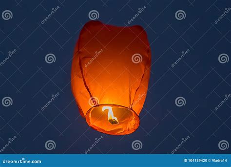 Paper Lanterns in Lantern Festival Stock Photo - Image of flying, asia ...