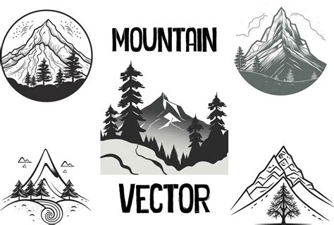 Mountain vector artwork, mountain logo, mountain clipart 25405731 Vector Art at Vecteezy