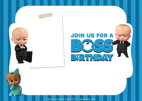 7+ Adorable Boss Baby Birthday Invitation Templates | FREE Printable Birthday Invitation ...