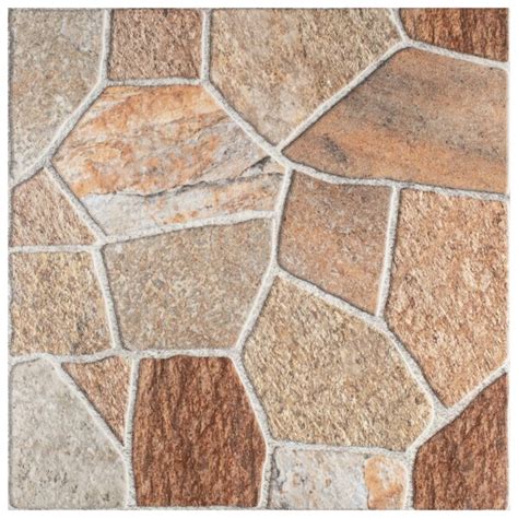 EliteTile Leticia 18" x 18" Ceramic Stone Look Field Wall & Floor Tile | Wayfair