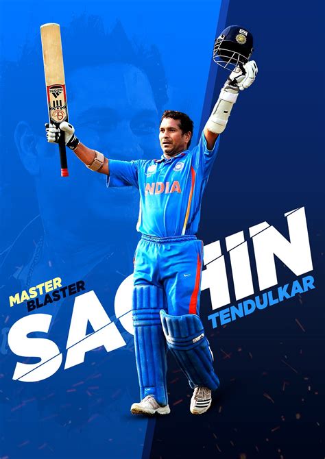 Sachin Tendulkar Poster on Behance | Cricket poster, Sachin tendulkar ...