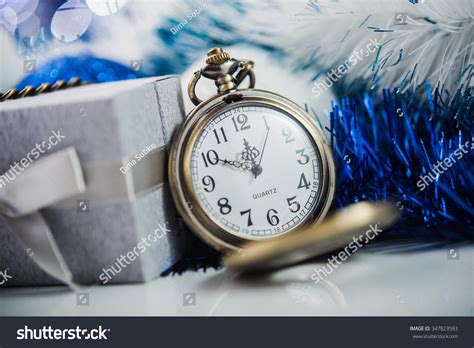 Nearly Twelve O'Clock. New Year'S At Midnight. Stock Photo 347823593 ...