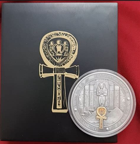 Palau 20 Dollars 2014 Egyptian Symbols Ägyptische Symbole Ankh 3 Ounces ...