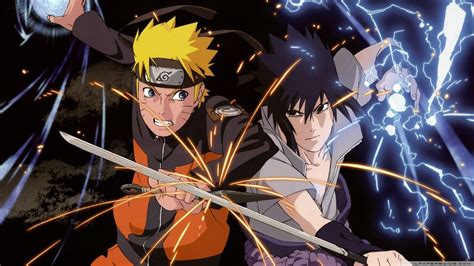 Naruto vs. Sasuke HD desktop wallpaper Widescreen High Definition