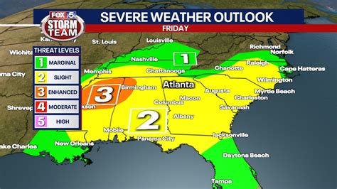 Atlanta weather | Severe weather threat Friday; arctic blast to follow ...