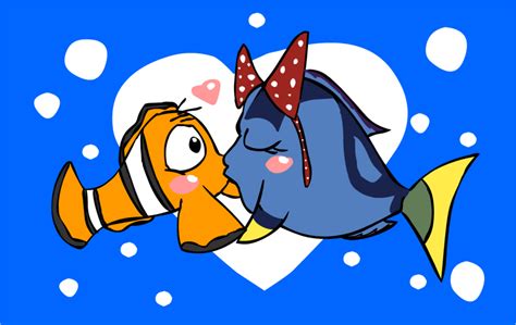 Marlin X Dory Super Cartooned Kiss by CristianDarkraDx2496 on DeviantArt