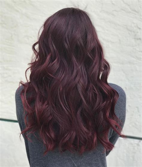 Solid Burgundy Hair Color For Brunettes Burgundy Brown Hair, Red Violet ...