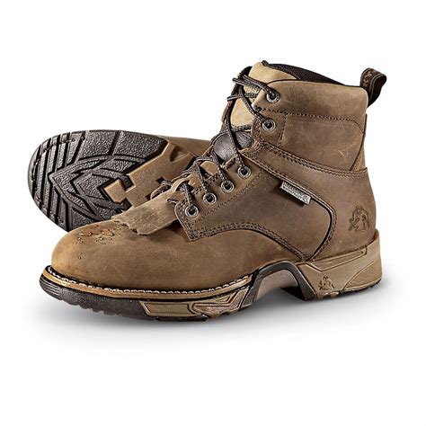 Men's Waterproof Rocky® Aztec Work Boots, Light Brown - 190416, Work ...