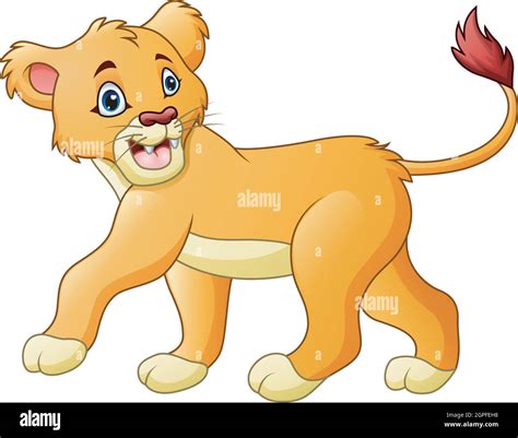 Cartoon lioness isolated on white background Stock Vector Image & Art - Alamy