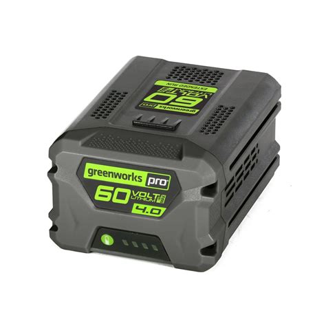 Greenworks Pro 60-volt Max 4-Amp Hours Rechargeable Lithium Ion Cordless Power Equipment Battery ...