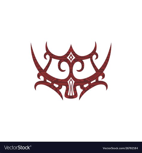 Mentawai tribe cultural sign tattoo art Royalty Free Vector