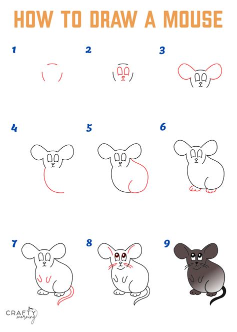 How to Draw a Mouse (Easy Drawing Tutorial) - Crafty Morning