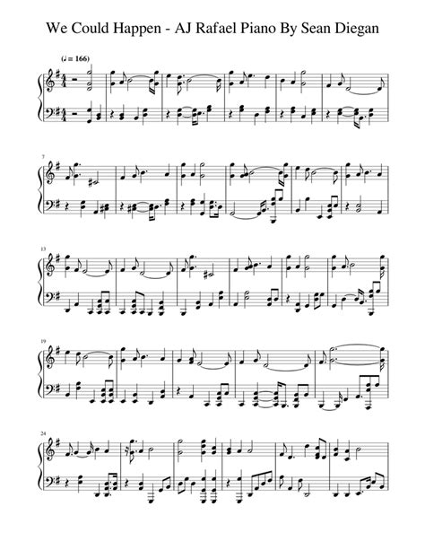 We Could Happen Sheet music for Piano (Solo) | Musescore.com