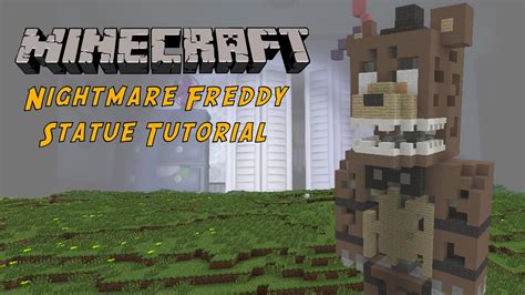 Minecraft Tutorial: Nightmare Freddy (Five Nights At Freddy's 4) Statue ...