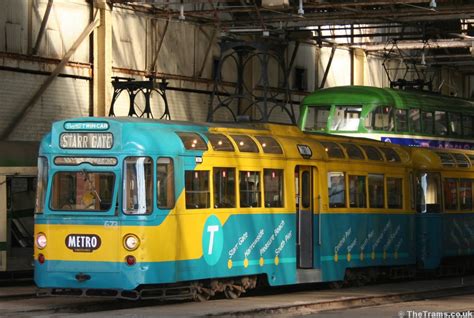 Picture of Blackpool Tramway tram 673 at Rigby Road depot : TheTrams.co.uk