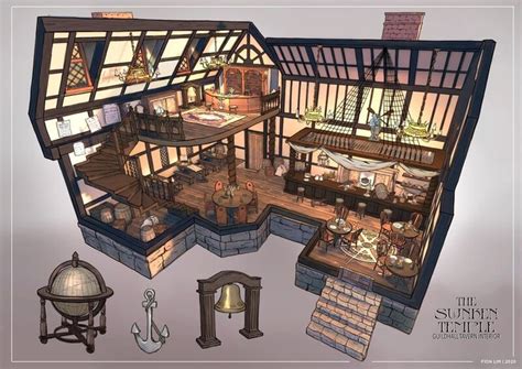 ArtStation - Guildhall Tavern - Interior, Fion Lim in 2021 | Tavern ...