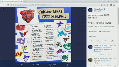 2022 Chicago Bears full schedule released by NFL; Tickets for games go ...