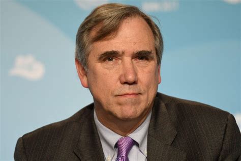 Sen. Jeff Merkley turned away from border facility for children.