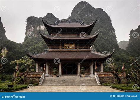 Shot of One of the Temples in Ninh Binh Province, Vietnam Stock Image - Image of tower, statue ...