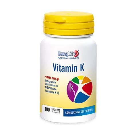 Comprar Vitamin K 100 comprimidos Longlife | Naturitas