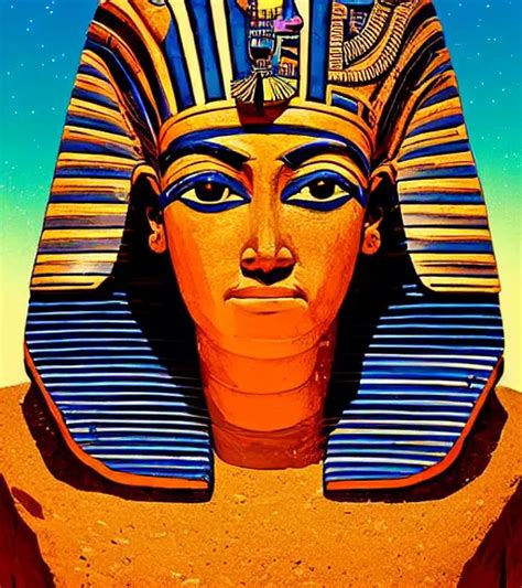 Majestic portrait of the egyptian deity of jars, epic, | Stable Diffusion